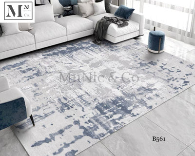 boujx blue series.  modern indoor dustfree rugs